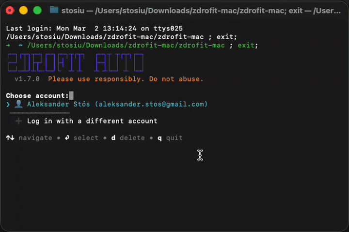 zdrofit-autosignup demo